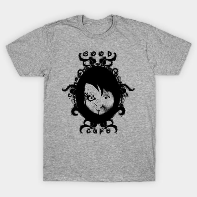 Chucky Doll Horror Movie Series Old Portrait Styled Shirt T-Shirt by curiouscreatures